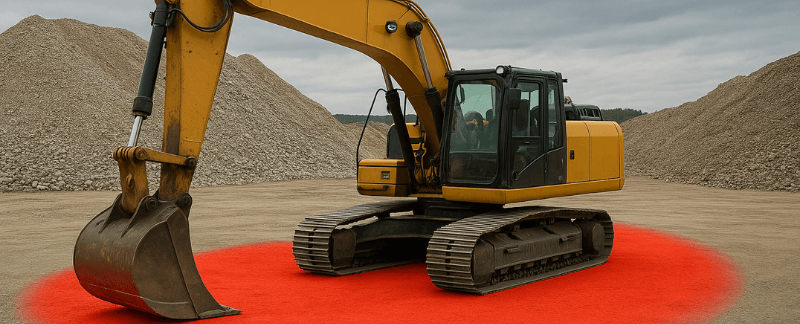 excavator blind spot safety systems