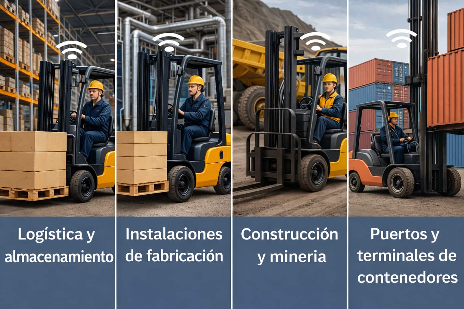 Carretillas elevadoras en distintos entornos industriales